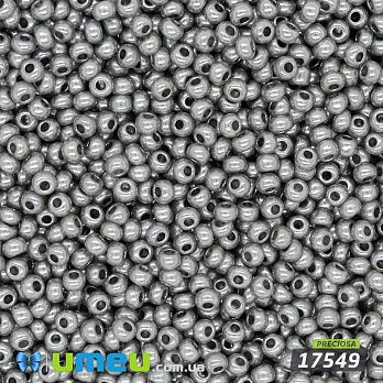 Бісер чеський №859/17549, Сірий, Перламутровий, 10/0 (BIS-043978)
