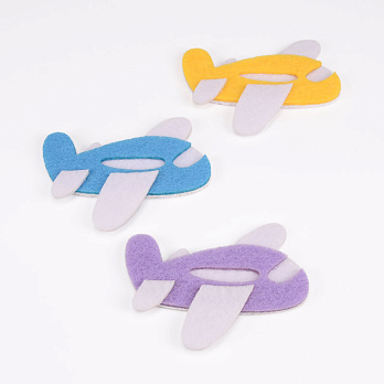 Декоративний виріб із фетру Літачок, 7х5 см, Мікс (FLT-056542)