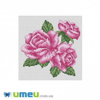 Набір для вишивання нитками VDV, Троянди М-0241, 15х15 см (SXM-048120)
