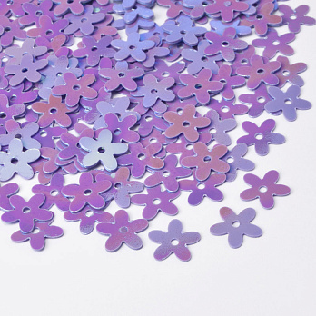 Паєтки Китай Квіти, 10 мм, Бузкові АВ (PAI-052673)