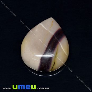 Підвіска з натурального каменю Мукаіт, Крапля, 37х29 мм (POD-031613)
