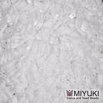 Бісер японський Miyuki QUARTER TILA №402, 5х1,2 мм, Білий (BIS-053267)