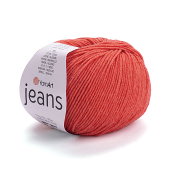 Пряжа YarnArt Jeans 50 г, 160 м, Червона 26 (YAR-025304)