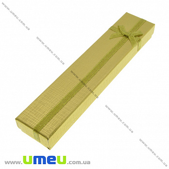 Подарочная коробочка Прямоугольная, 20х4х2,4 см, Золотистая, 1 шт (UPK-035279)