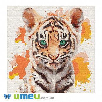 [Архив] Картина по номерам Идейка Маленький тигр КН04195, 30х30 см, 1 набор (SXM-039643)