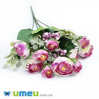 Букет півонії, 32 см, Рожевий (DIF-045742)