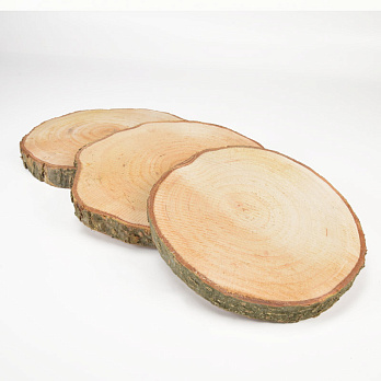 Зріз дерев'яний з корою 110-135 мм, Круглий, Вільха (BUS-057737)