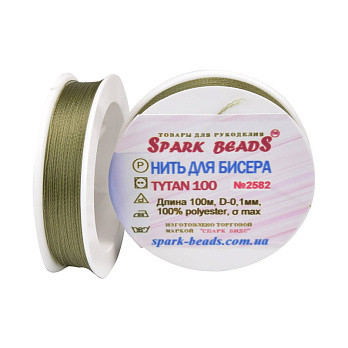 Нить для бисера Титан 100, Болотная №2582, 100 м (MUL-010628)