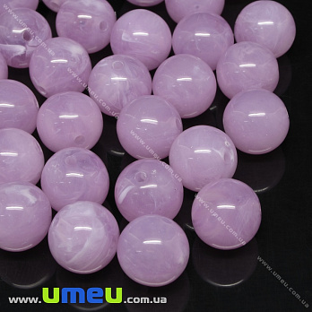 [Архів] Намистина імітація натурального каменю, Кругла, 8 мм, Бузкова (BUS-035009)