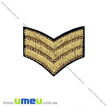Термоаплікація Золотиста, 4,5х3 см (APL-021002)