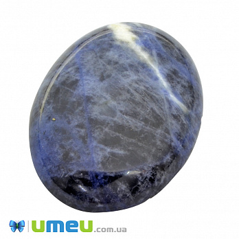 Кабошон нат. камінь Содаліт, Овал, 40х30 мм (KAB-050044)