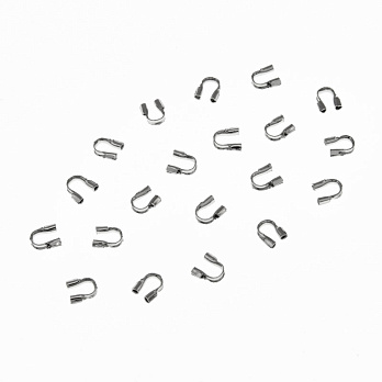 Протекторы для тросика, 5х4 мм, Темное серебро (ZAG-008516)