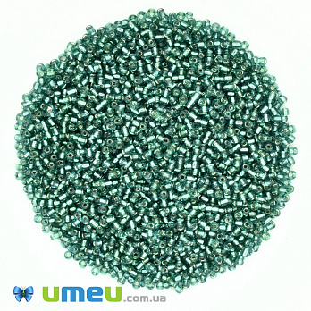 Бісер китайський дрібний, 12/0, Смарагдовий блискучий, 2 мм (BIS-037680)