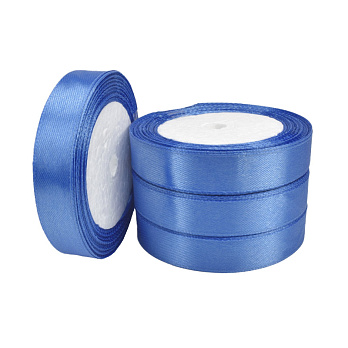 Атласна стрічка, 15 мм, Синя (LEN-060360)