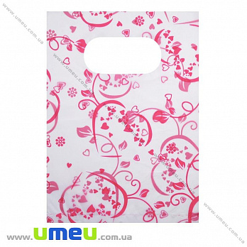 Подарочный пакетик, 18х13 см, Розовый, 1 шт (UPK-014751)