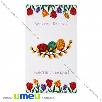 Рушник пасхальний для виш. бісером VDV, РС Т-16, 40х26 см (SXM-029447)