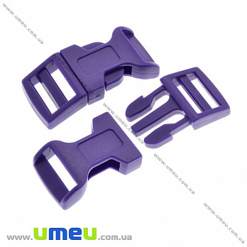 Фастекс пластиковый, 15 мм, Фиолетовый, 1 шт (ZAM-018954)