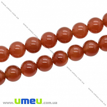 [Архів] Намистина натуральний камінь Сердолік, 4 мм, Кругла (BUS-018405)