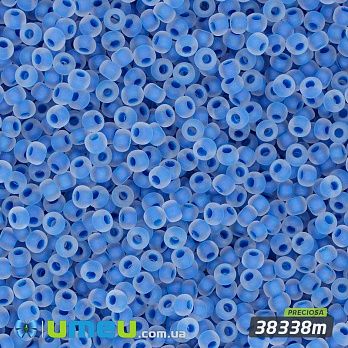 Бісер чеський №620m/38338m, Синій, Пофарбований матовий, 10/0 (BIS-043883)