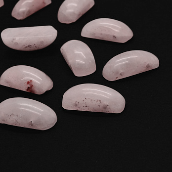 [Архів] Намисто натуральний камінь на два отвори Кварц рожевий, 2 сорт, 24х10х9 мм (BUS-027522)