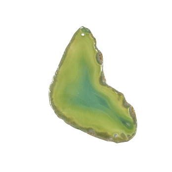 Зріз Агата, Зелений, 81х52 мм (POD-009303)