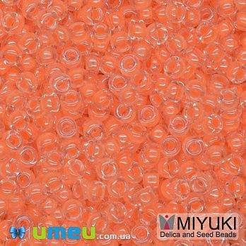 Бісер японський Miyuki круглий RR 11/0 №4298, Кораловий неоновий (BIS-045715)