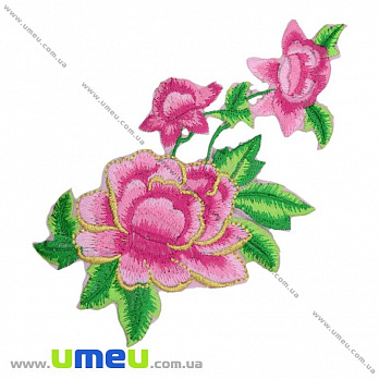 Термоаппликация Розы розовые, 15х8 см, 1 шт (APL-016403)