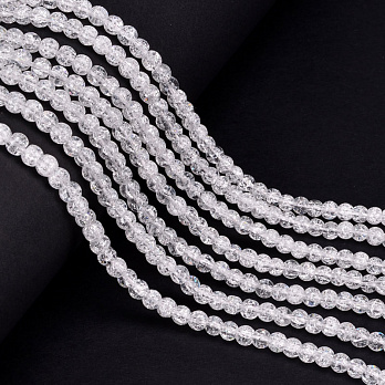 Намистини Кварц сніжний, Натур. камінь, 4,5 мм, Круглі (BUS-051779)