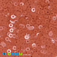 Паєтки Італія круглі плоскі, 3 мм, Помаранчеві №3194 Arancione Opaline, 3 г (PAI-039142)