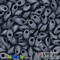 Бісер японський Miyuki LMA №2001, 4х7 мм, Сірий темний матовий (BIS-036724)