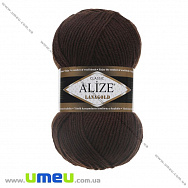 Пряжа Alize Lanagold 100 г, 240 м, Коричнева темна 26, 1 моток (YAR-025368)