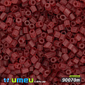 Бисер чешский Рубка 10/0, №90070m, Красный прозрачный матовый, 5 г (BIS-024279)