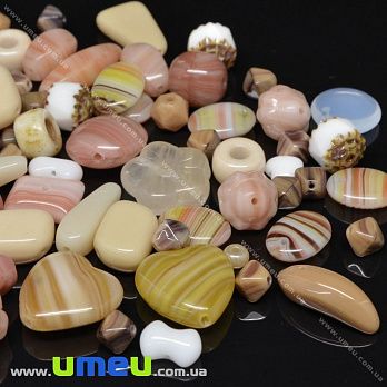 Бусины чешское стекло Preciosa 92-Mix-Desert Sand-1, 1 уп (25 г) (BUS-036027)