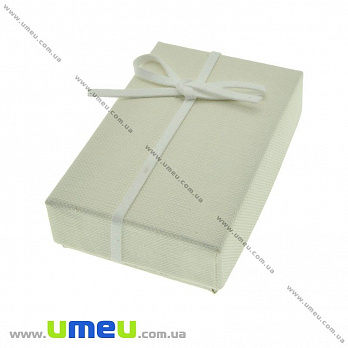 Подарункова коробочка Прямокутна, 8х5х2,5 см, Кремова (UPK-023124)