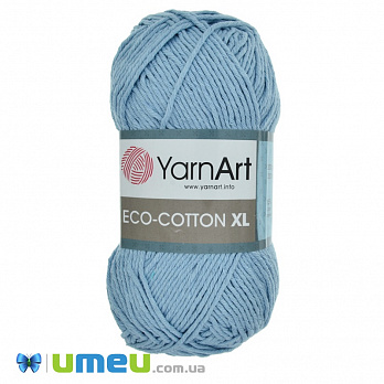 Пряжа YarnArt Eco-cotton XL 200 г, 220 м, Голубая светлая 770, 1 моток (YAR-038378)