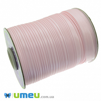 Атласная косая бейка, 15 мм, Розовая светлая, 1 м (LEN-037790)