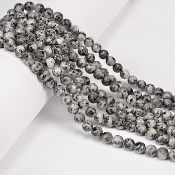 Намистини Граніт, Натур. камінь, 6,5 мм, Круглі (BUS-053952)
