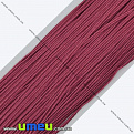 Сутажный шнур, 3 мм, Бордовый светлый, 1 м (LEN-010984)