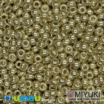 Бісер японський Miyuki круглий RR 11/0 №5102 Duracoat Galvanized, Золотистий (BIS-045719)