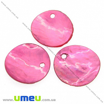 [Архів] Підвіска перламутрова, Яскраво-рожева, 15 мм (POD-008894)