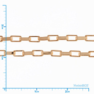Ланцюг з нержавіючої сталі, 2 мм, Золото, 1 відріз (1 м) (ZEP-055335)