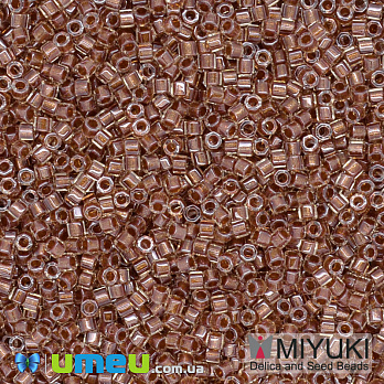 Бисер японский Miyuki Delica Cut 11/0 DBC0915, Красно-коричневый, 3 г (BIS-040114)
