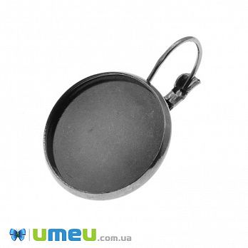 [Архів] Швензи під кабошон 18 мм, Чорні, 32х20 мм (OSN-046216)