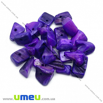 Скол (крошка) натуральный камень Перламутр фиолетовый, 8-17 мм, 20 г (BUS-012619)
