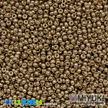 Бісер японський Miyuki круглий RR 11/0 №4222 Duracoat Galvanized, Бронзовий (BIS-043337)