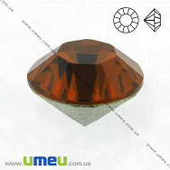 Стразы стеклянные конусные SS17 (4,0 мм), Коричневые темные (STR-012555)