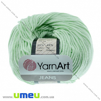 Пряжа YarnArt Jeans 50 г, 160 м, Мятная 79, 1 моток (YAR-029712)