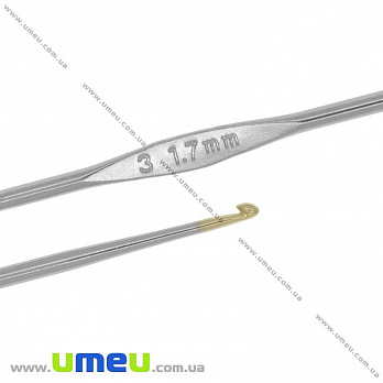 Крючок для вязания стальной Tulip (Япония), 1,7 мм, 1 шт (YAR-023458)