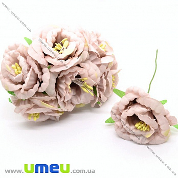 Еустома тканинна, 40 мм, Рожева (чайна троянда) (DIF-029746)