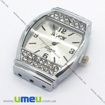 [Архив] Часы для браслетов, Серебро, 38х27 мм, 1 шт (CLC-003993)